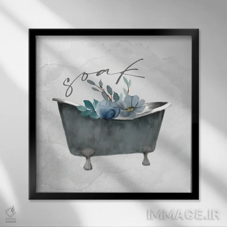 تابلو دکوراتیو بشوی خودت ۵ اثر کیمبرلی آلن - نمای قابدار مشکی