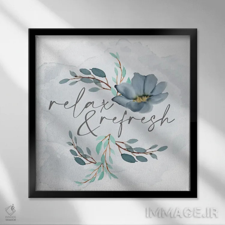 تابلو دکوراتیو بشوی خودت ۳ اثر کیمبرلی آلن - نمای قابدار مشکی