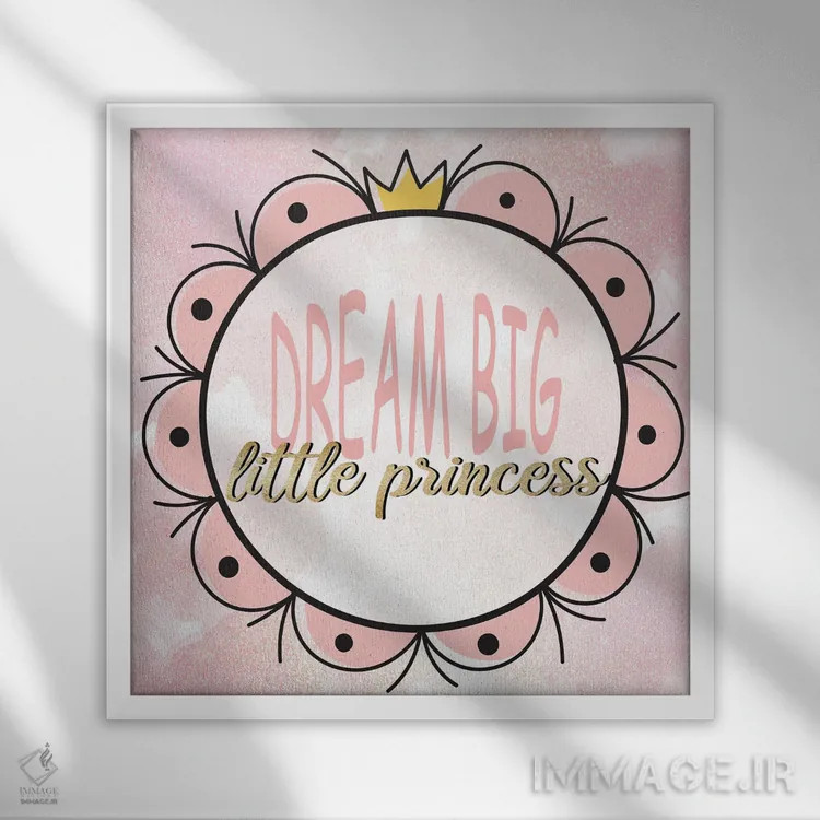 تابلو دکوراتیو آینه آینه ۱ اثر کیمبرلی آلن - نمای قابدار سفید