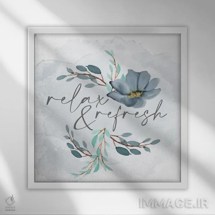 تابلو دکوراتیو بشوی خودت ۳ اثر کیمبرلی آلن - نمای قابدار سفید