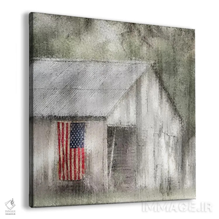 تابلو دکوراتیو پیرهن پرچم اثر کیمبرلی آلن - نمای پرسپکتیو محصول