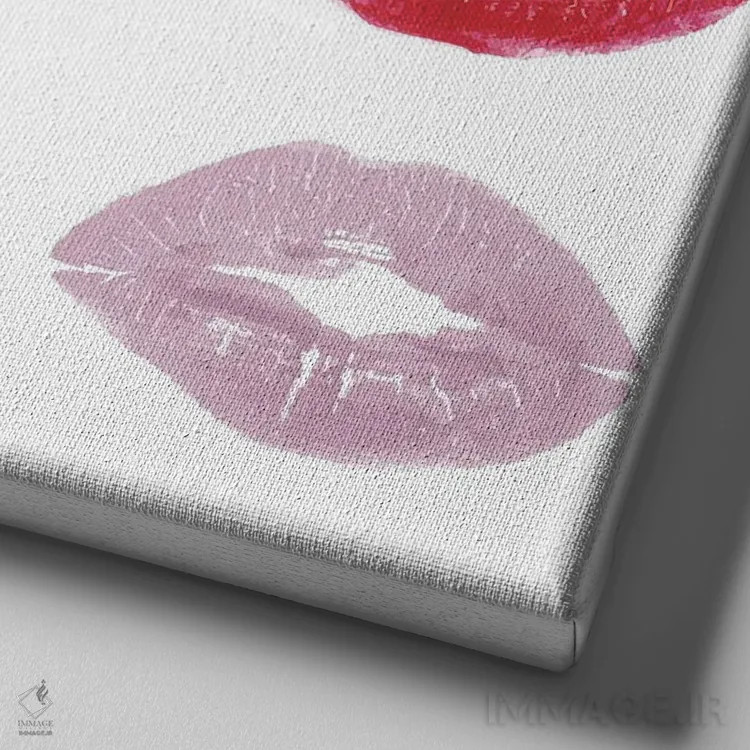 تابلو دکوراتیو درون او ۲ اثر کیمبرلی آلن - نمای نزدیک بافت بوم