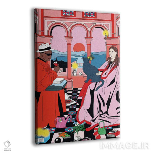 تابلو دکوراتیو گربه وان اثر کازمو - نمای پرسپکتیو محصول