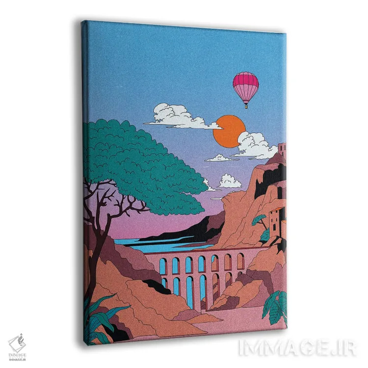 تابلو دکوراتیو در بیداری رویا دیدن اثر کازمو - نمای پرسپکتیو محصول