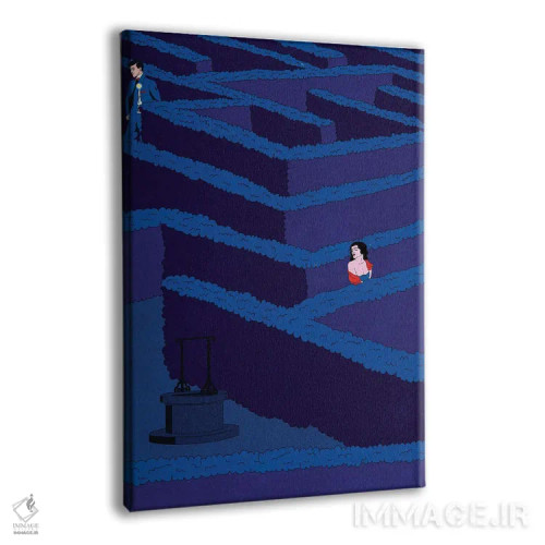 تابلو دکوراتیو هزارتو اثر کازمو - نمای پرسپکتیو محصول