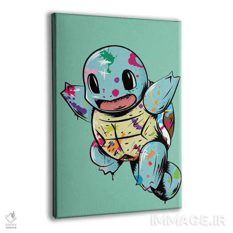 تابلو دکوراتیو اسکویرتل گرافیتی اثر کریس ریچموند - نمای پرسپکتیو محصول