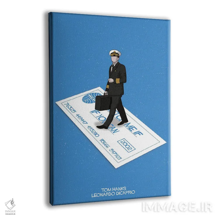 تابلو مینیمال اگر می تونی منو بگیر اثر کریس ریچموند - نمای پرسپکتیو محصول