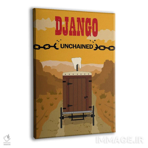 تابلو مینیمال جنگو اثر کریس ریچموند - نمای پرسپکتیو محصول