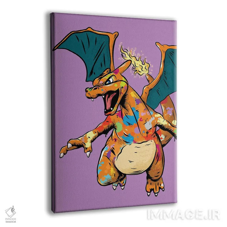 تابلو دکوراتیو چاریزارد گرافیتی اثر کریس ریچموند - نمای پرسپکتیو محصول