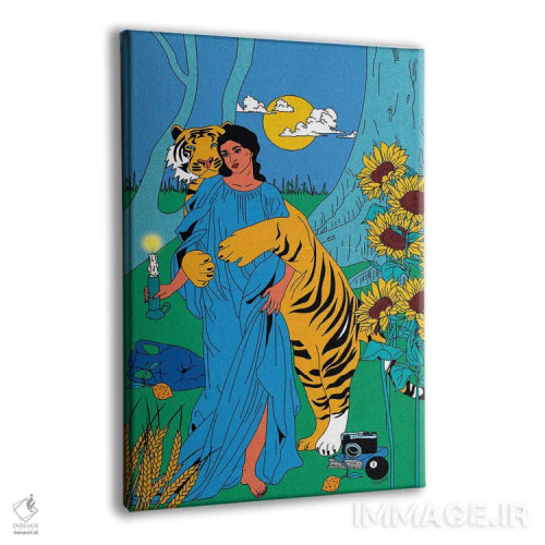 تابلو دکوراتیو ببر ببر اثر کازمو - نمای پرسپکتیو محصول