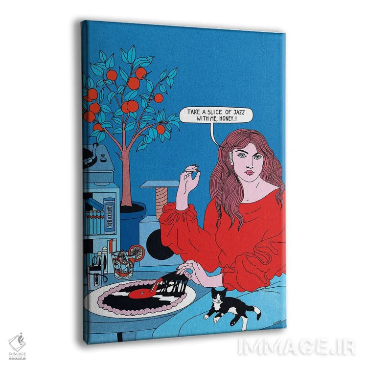 تابلو دکوراتیو برش جز اثر کازمو - نمای پرسپکتیو محصول