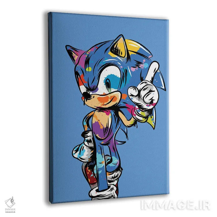 تابلو دکوراتیو سونییک گرافیتی اثر کریس ریچموند - نمای پرسپکتیو محصول