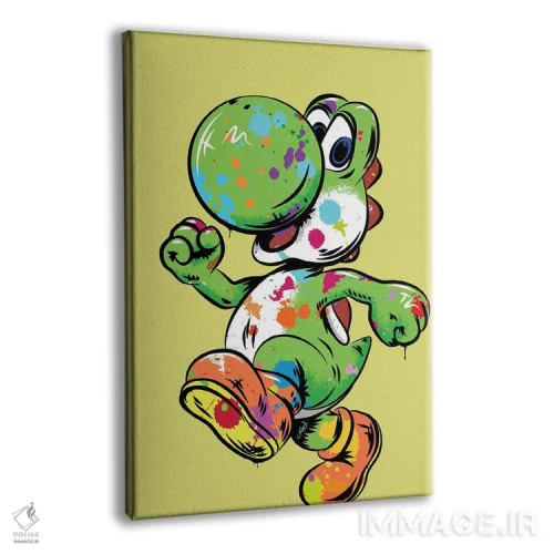 تابلو دکوراتیو یوشی گرافیتی اثر کریس ریچموند - نمای پرسپکتیو محصول