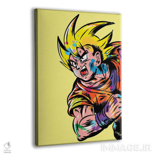 تابلو دکوراتیو دراگون بال زد گرافیتی اثر کریس ریچموند - نمای پرسپکتیو محصول