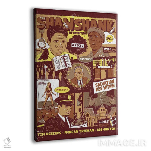 تابلو دکوراتیو رستگاری در شاوشنک اثر کریس ریچموند - نمای پرسپکتیو محصول