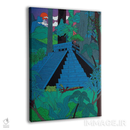 تابلو دکوراتیو معبد جنگلی اثر کازمو - نمای پرسپکتیو محصول