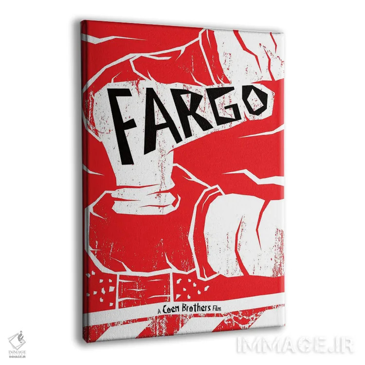 تابلو مینیمال فارگو اثر کریس ریچموند - نمای پرسپکتیو محصول