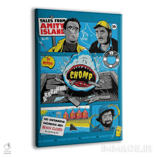 تابلو دکوراتیو آرواره ها اثر کریس ریچموند - نمای پرسپکتیو محصول