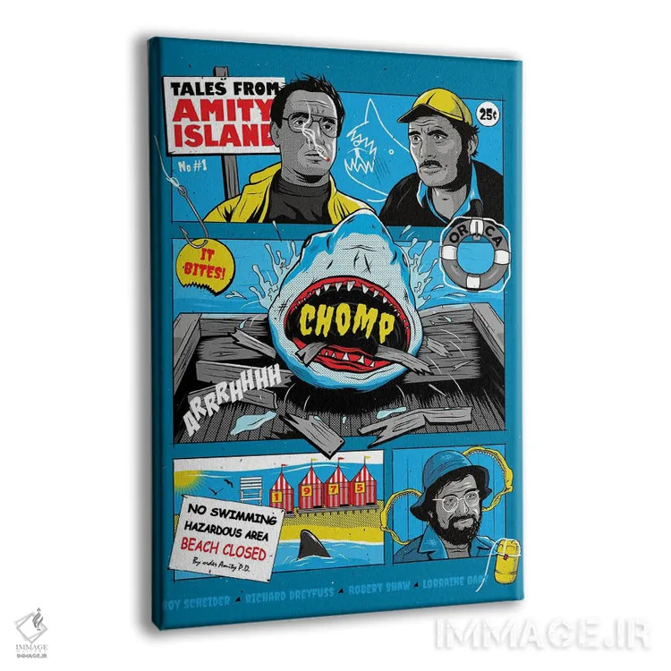 تابلو دکوراتیو آرواره ها اثر کریس ریچموند - نمای پرسپکتیو محصول