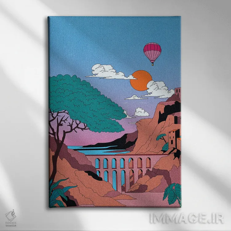 تابلو دکوراتیو در بیداری رویا دیدن اثر کازمو - نمای روبهرو روی دیوار