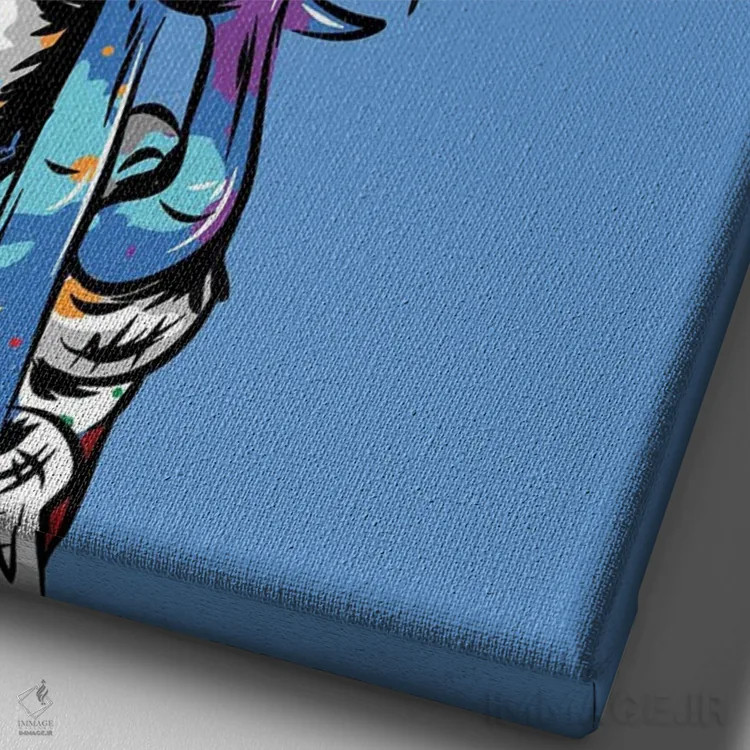 تابلو دکوراتیو سونییک گرافیتی اثر کریس ریچموند - نمای نزدیک بافت بوم