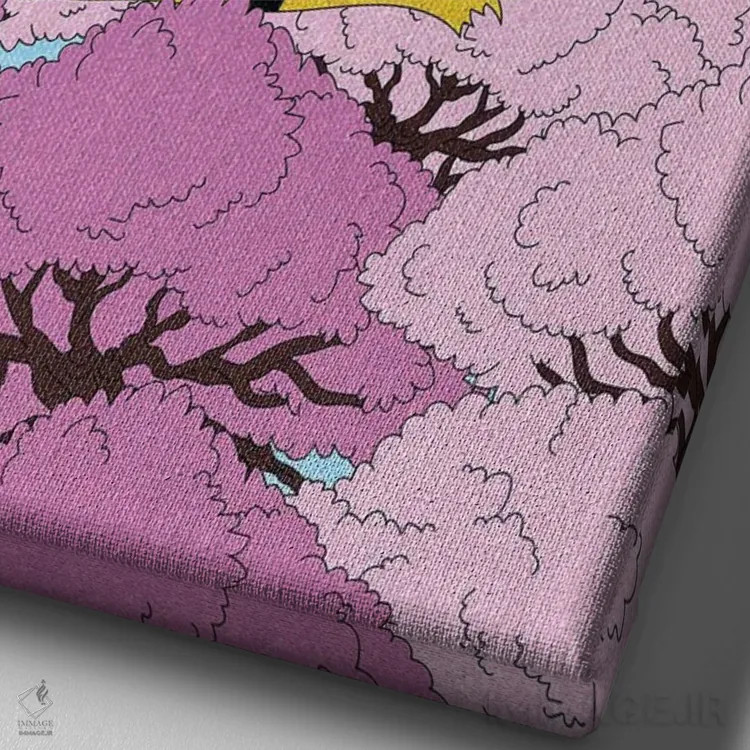 تابلو دکوراتیو Tiger,ببر، ببر اثر کازمو - نمای نزدیک بافت بوم