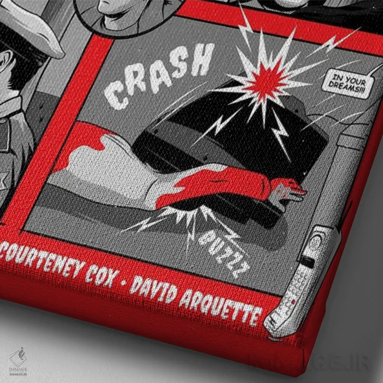 تابلو دکوراتیو جیغ اثر کریس ریچموند - نمای نزدیک بافت بوم