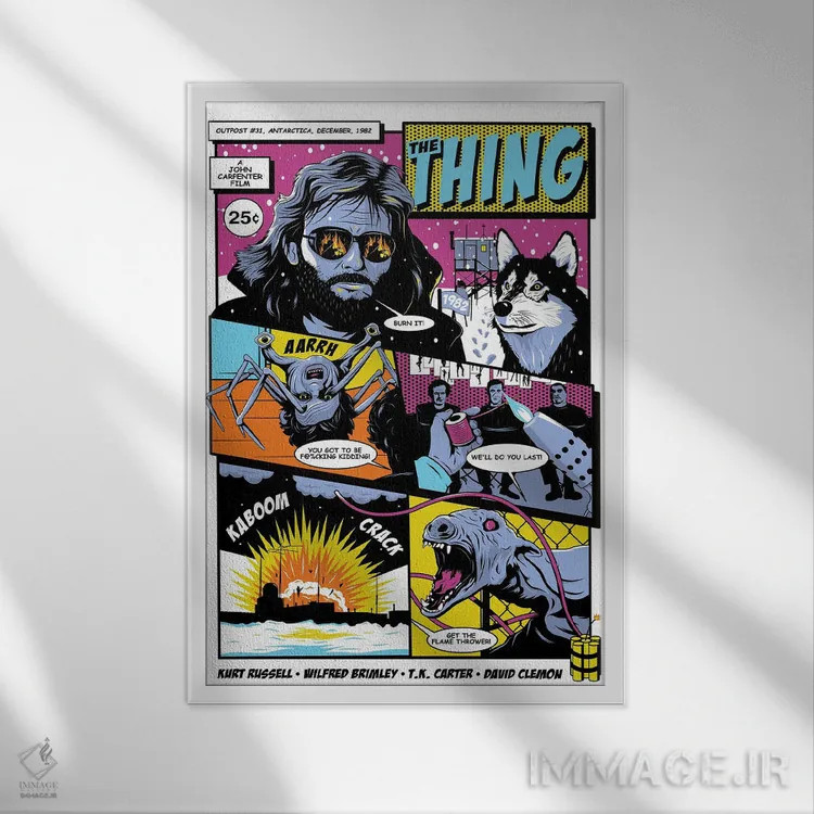 تابلو دکوراتیو موجود اثر کریس ریچموند - نمای قابدار سفید