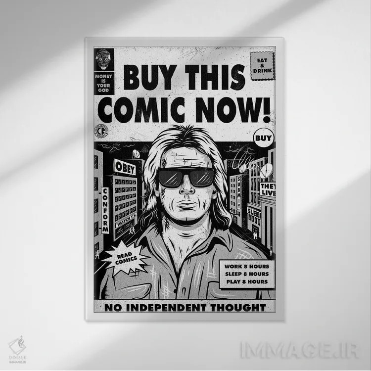 تابلو دکوراتیو آنها زنده اند اثر کریس ریچموند - نمای قابدار سفید