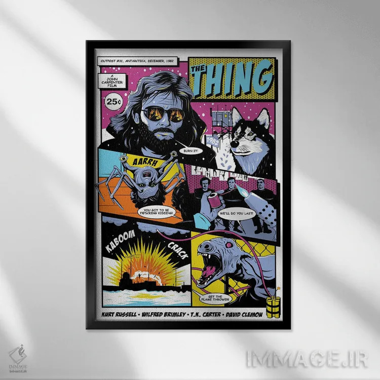 تابلو دکوراتیو موجود اثر کریس ریچموند - نمای قابدار مشکی