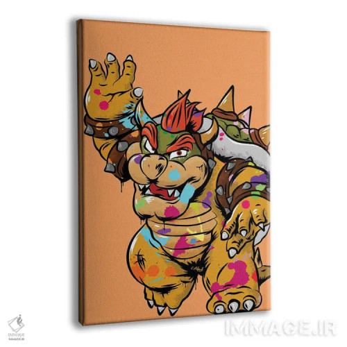 تابلو دکوراتیو بوزر گرافیتی اثر کریس ریچموند - نمای پرسپکتیو محصول