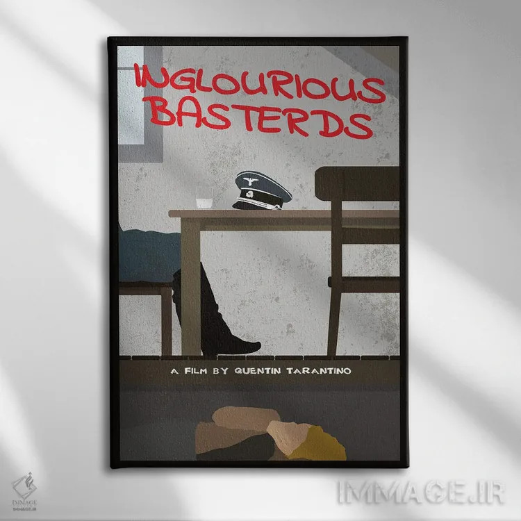 تابلو مینیمال حرامزاده های لعنتی اثر کریس ریچموند - نمای روبهرو روی دیوار