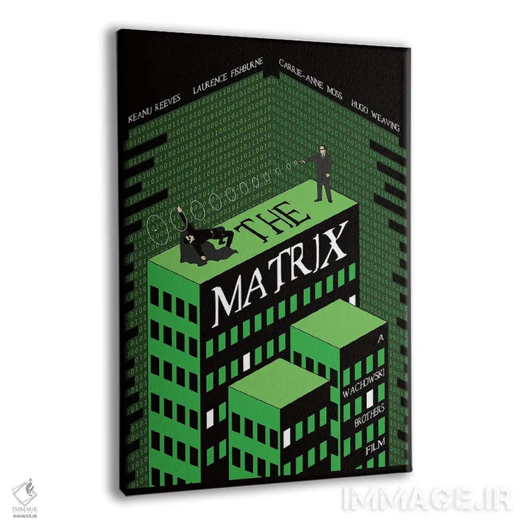 تابلو مینیمال ماتریکس اثر کریس ریچموند - نمای پرسپکتیو محصول