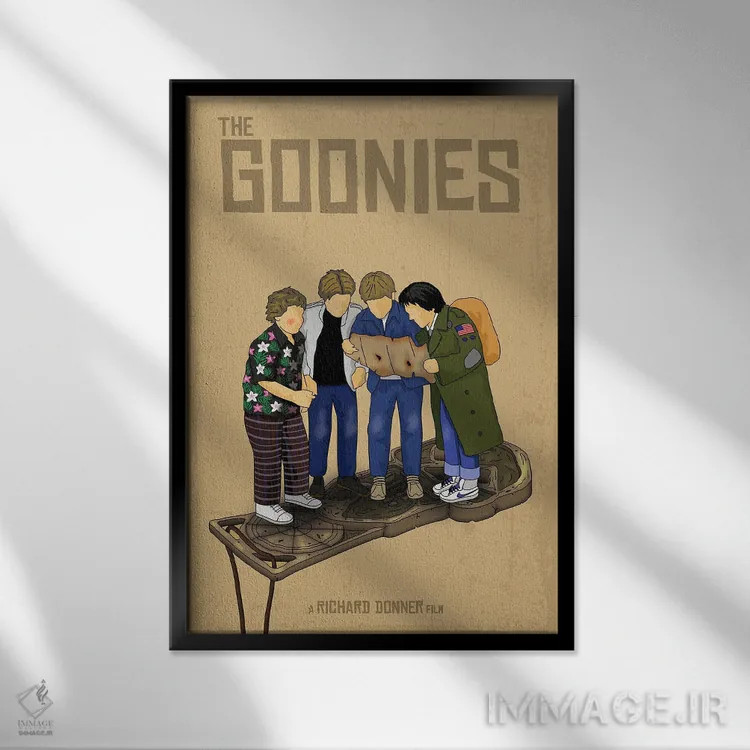 تابلو مینیمال گونیز اثر کریس ریچموند - نمای قابدار مشکی