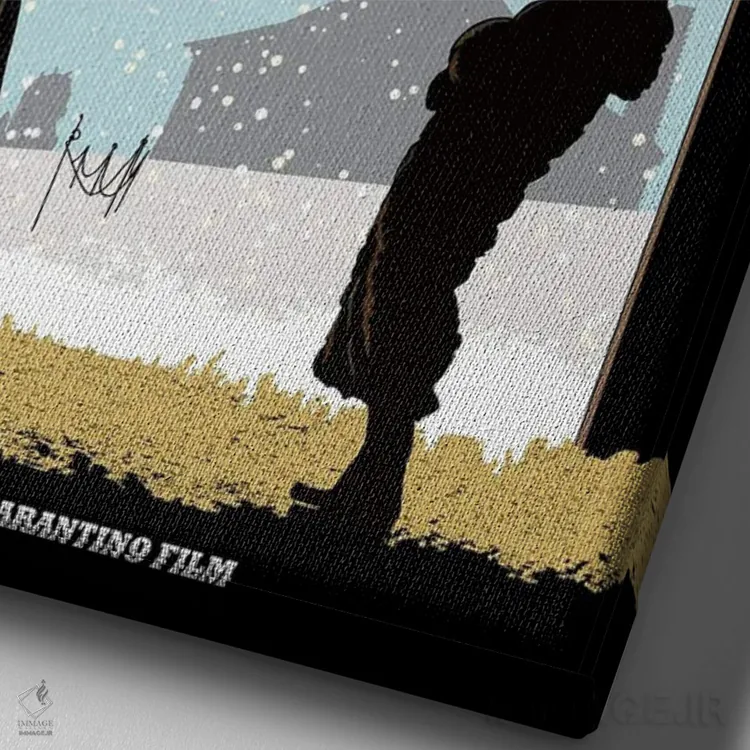 تابلو مینیمال هشت نفرت انگیز اثر کریس ریچموند - نمای نزدیک بافت بوم