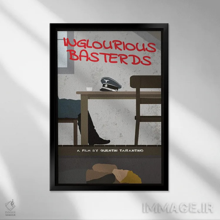 تابلو مینیمال حرامزاده های لعنتی اثر کریس ریچموند - نمای قابدار مشکی