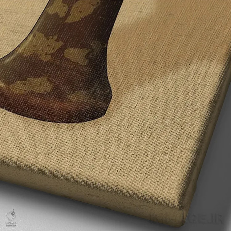 تابلو مینیمال ایندیانا جونز: آخرین صلیبیون اثر کریس ریچموند - نمای نزدیک بافت بوم