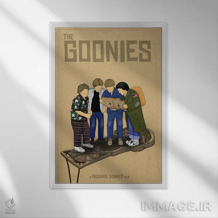 تابلو مینیمال گونیز اثر کریس ریچموند - نمای قابدار سفید