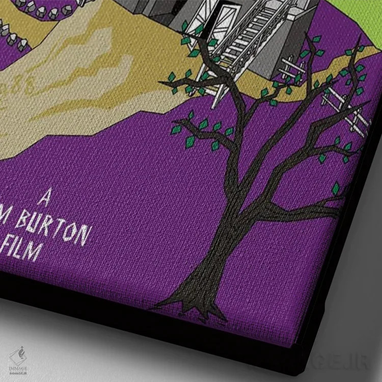 تابلو مینیمال بیتل جوس اثر کریس ریچموند - نمای نزدیک بافت بوم