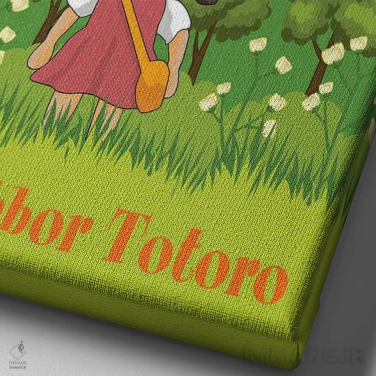 تابلو مینیمال توتورو اثر کریس ریچموند - نمای نزدیک بافت بوم