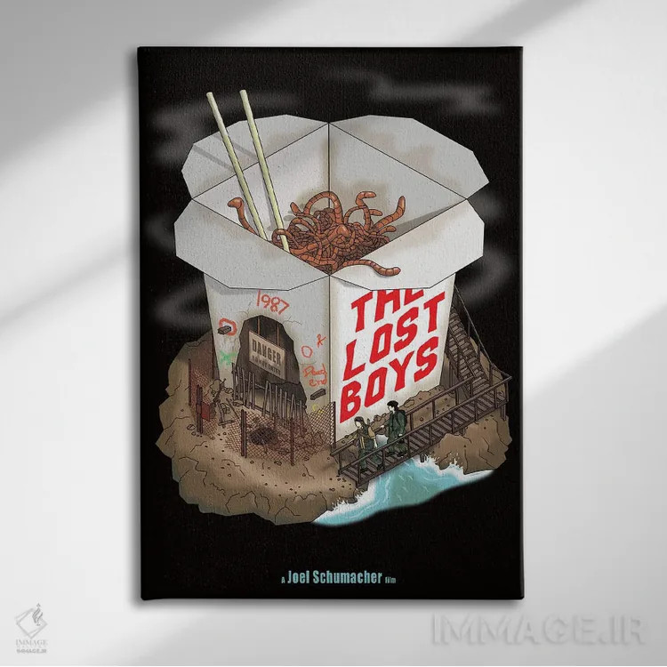 تابلو دکوراتیو پسران گمشده اثر کریس ریچموند - نمای روبهرو روی دیوار