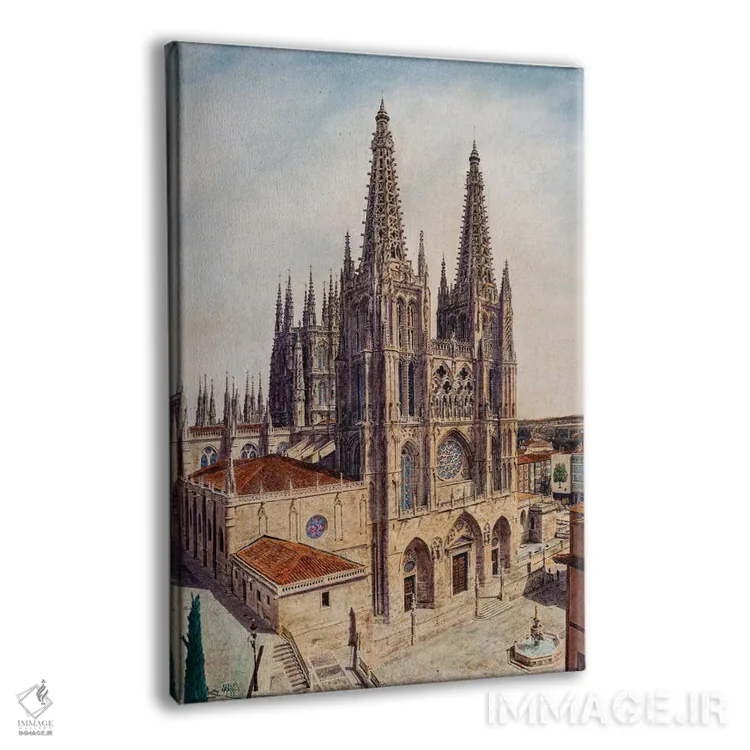 تابلو دکوراتیو کلیسای جامع بورگوس اثر کارلوس آریاگا - نمای پرسپکتیو محصول