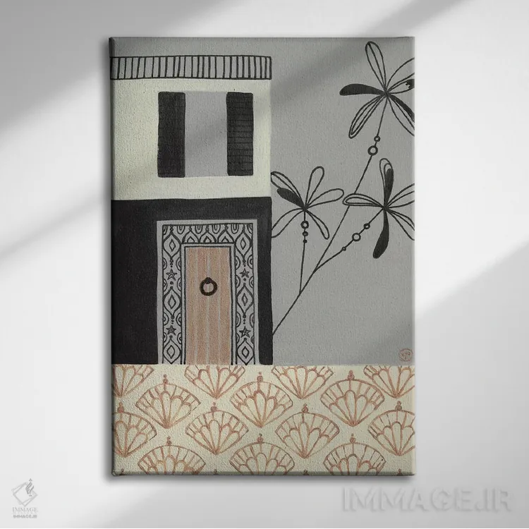 تابلو دکوراتیو خانه برزیلی اثر کریتینگ تارین - نمای روبهرو روی دیوار