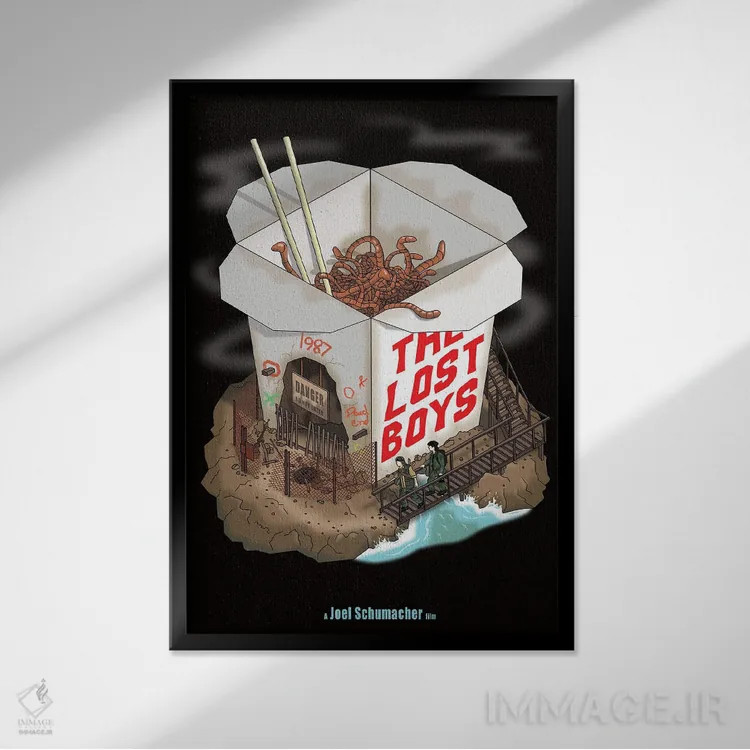 تابلو دکوراتیو پسران گمشده اثر کریس ریچموند - نمای قابدار مشکی