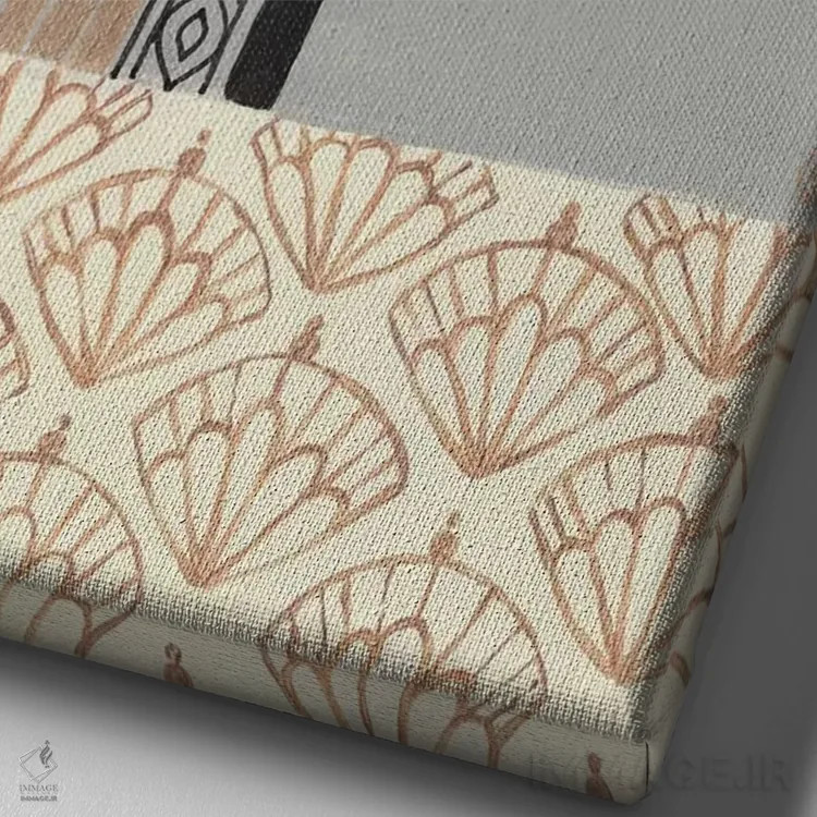 تابلو دکوراتیو خانه برزیلی اثر کریتینگ تارین - نمای نزدیک بافت بوم