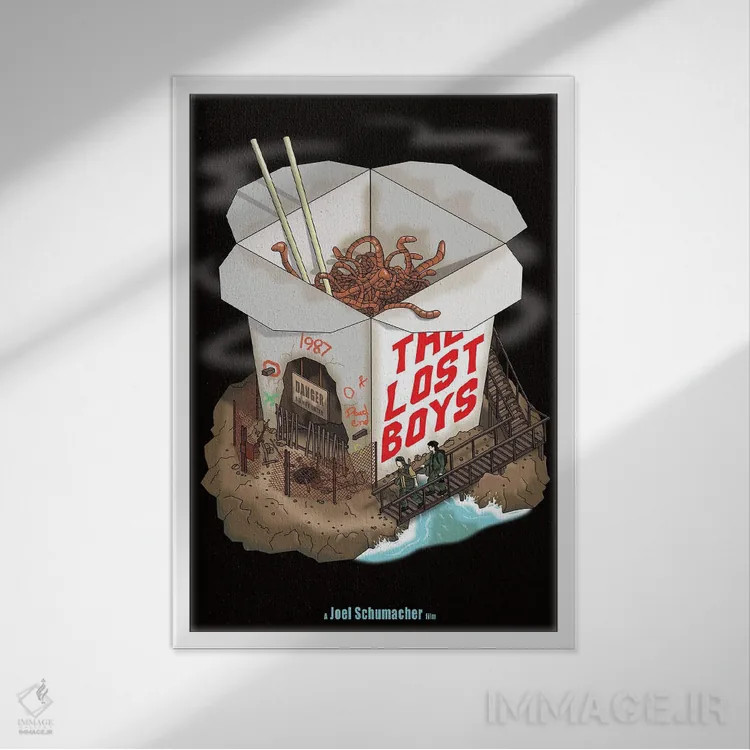 تابلو دکوراتیو پسران گمشده اثر کریس ریچموند - نمای قابدار سفید