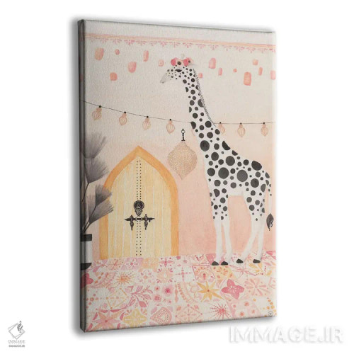 تابلو دکوراتیو زرافه در مراکش اثر کریتینگ تارین - نمای پرسپکتیو محصول