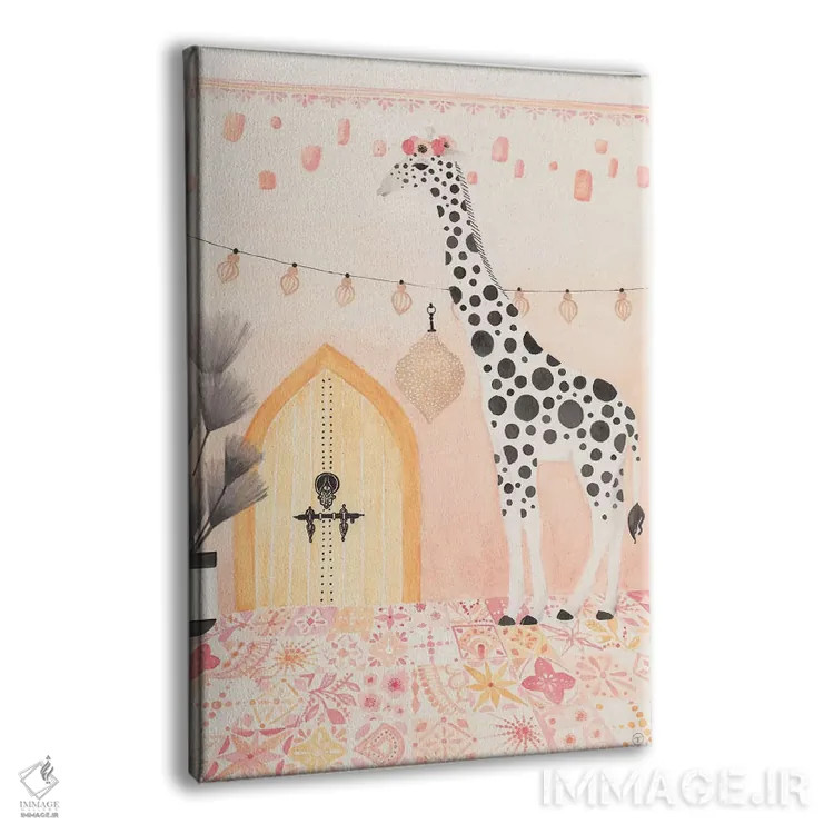 تابلو دکوراتیو زرافه در مراکش اثر کریتینگ تارین - نمای پرسپکتیو محصول