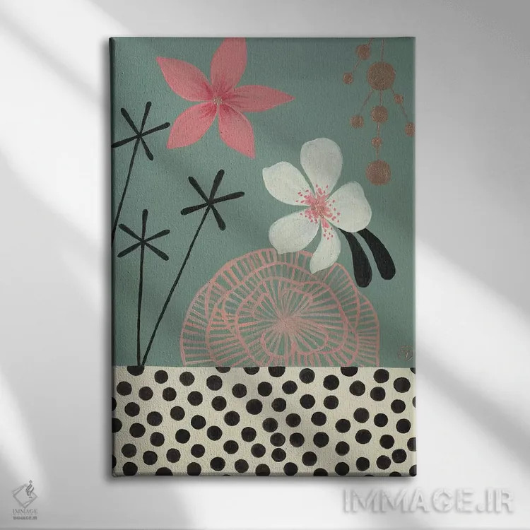 تابلو دکوراتیو مناطق گرمسیری سبز اثر کریتینگ تارین - نمای روبهرو روی دیوار