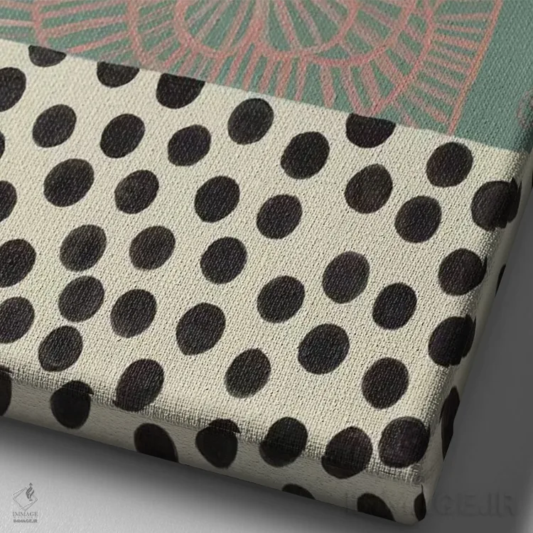 تابلو دکوراتیو مناطق گرمسیری سبز اثر کریتینگ تارین - نمای نزدیک بافت بوم